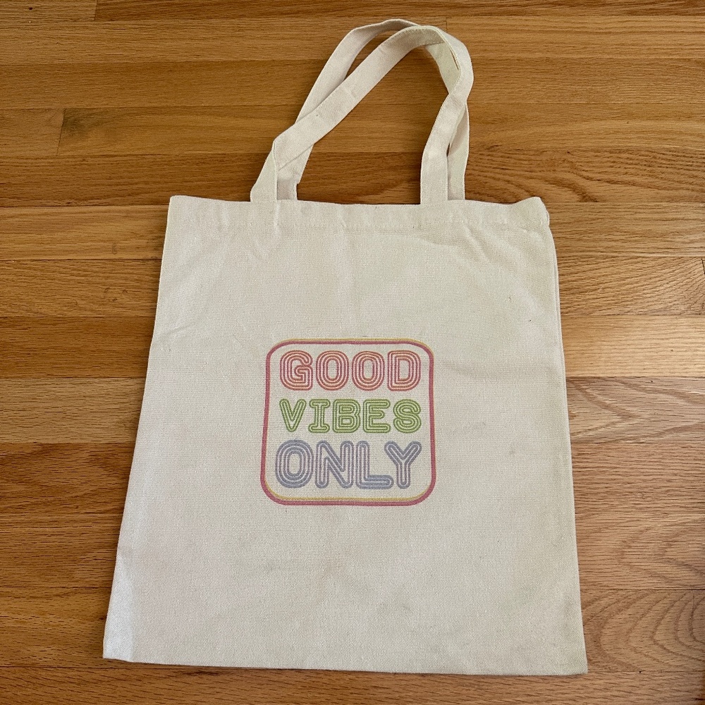 Good Vibes Only Canvas Tote Bag